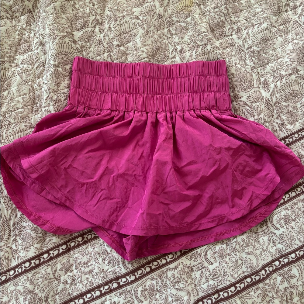 Free People Movement Hot Pink Mini Skort